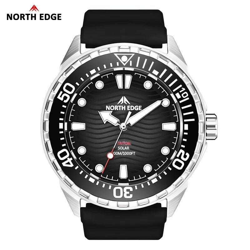 Relógio Masculino Triton Solar à Prova d’Água 300m – Estilo e Resistência