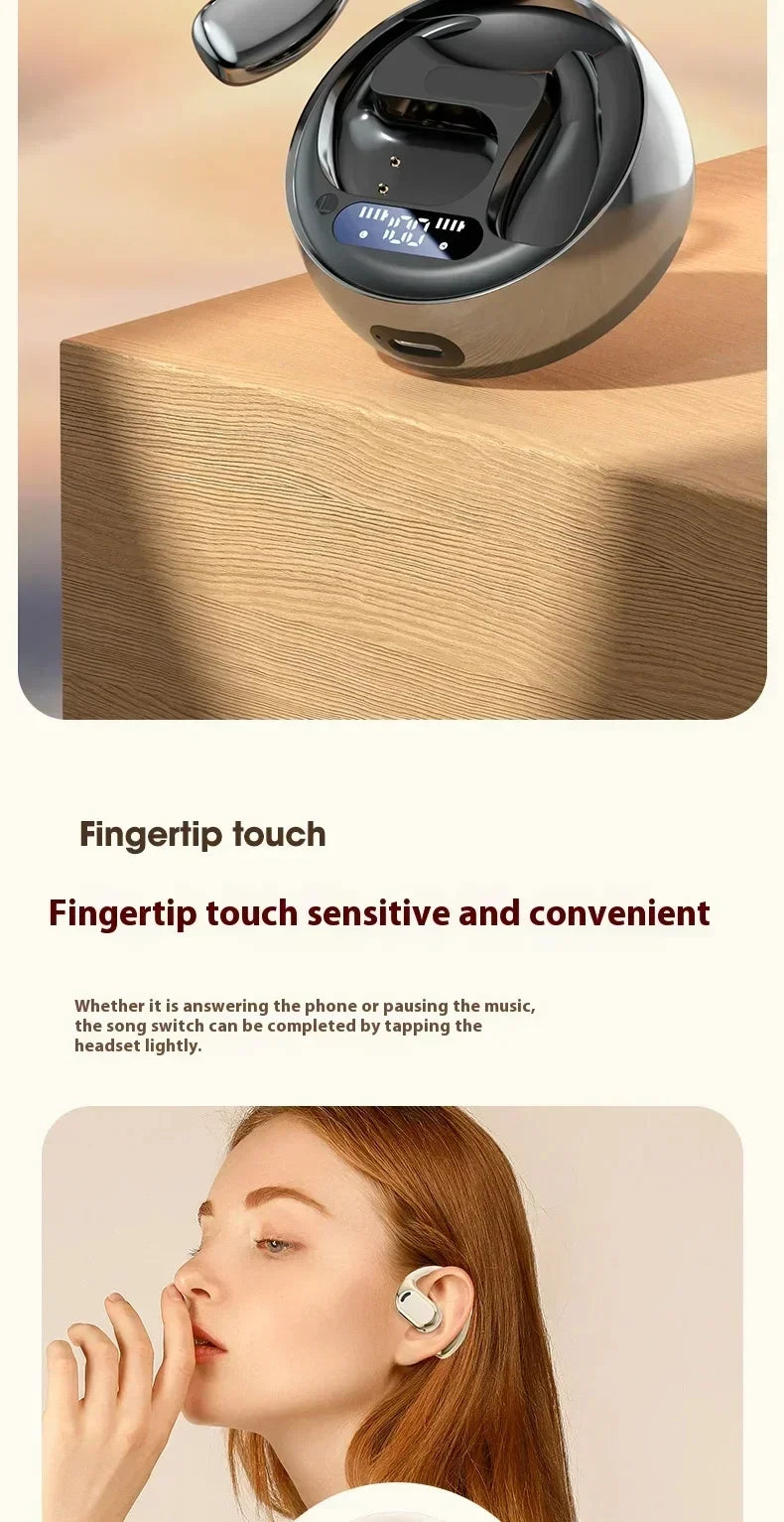Xiaomi M76 with wireless Bluetooth running ear waterproof noise reduction painless wearing microphone headphones