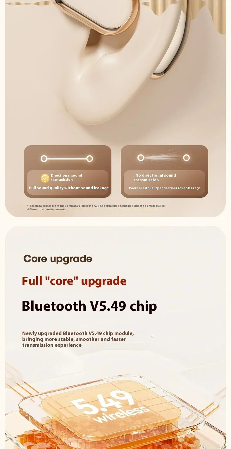 Xiaomi M76 with wireless Bluetooth running ear waterproof noise reduction painless wearing microphone headphones