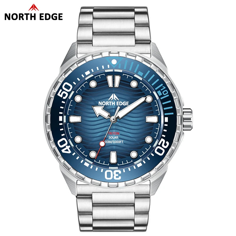 Relógio Masculino Triton Solar à Prova d’Água 300m – Estilo e Resistência